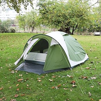 Amazon | Moon Lence テント 3-4人用 前室付き グランドシート